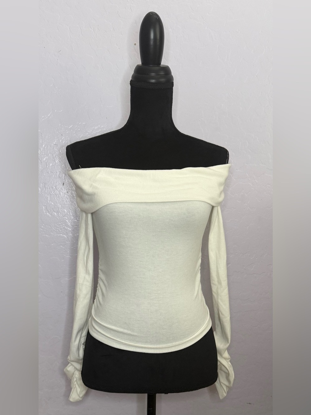 Fashion Nova Off-Shoulder Long Sleeve Top